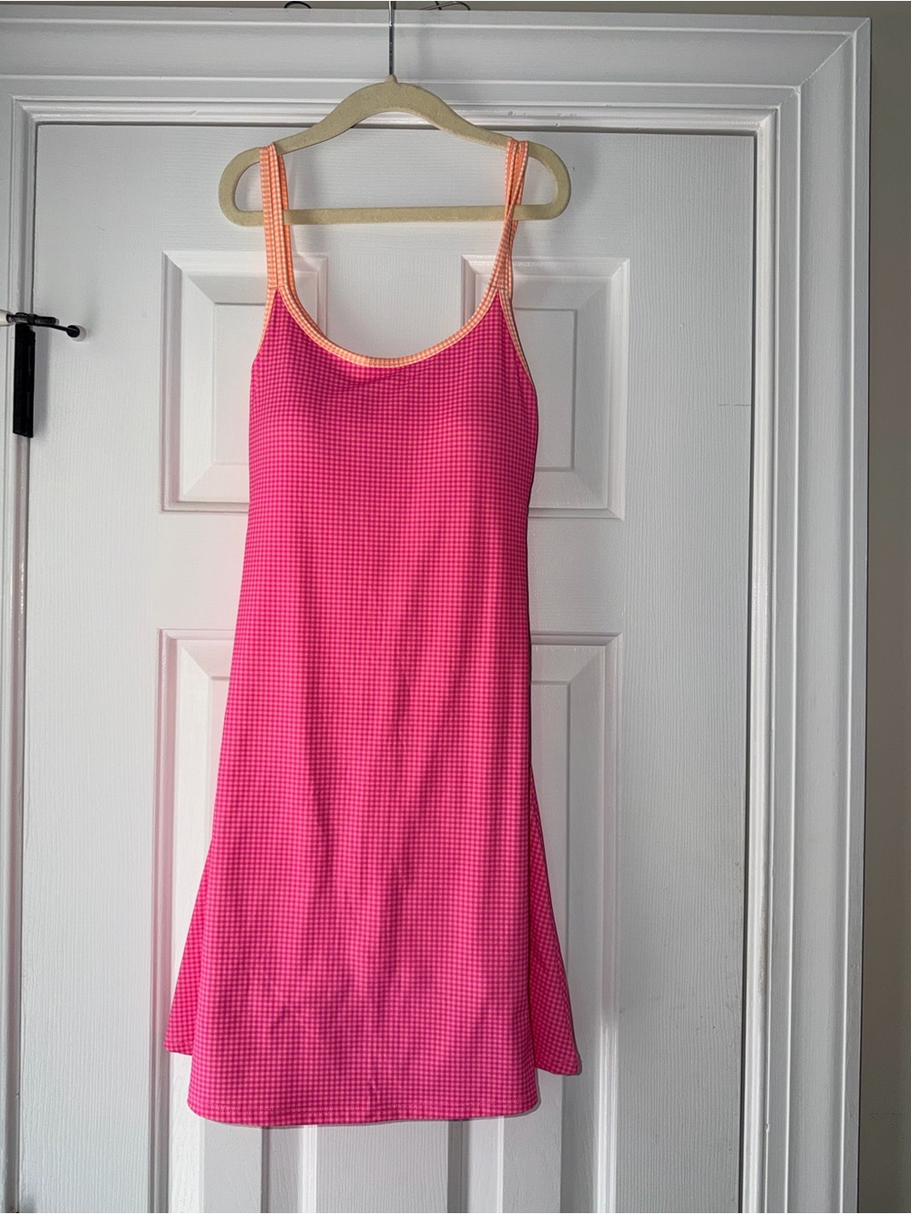 NWT XS from Altr’d State Fuchsia Crossed Athletic Dress with Peach Trim